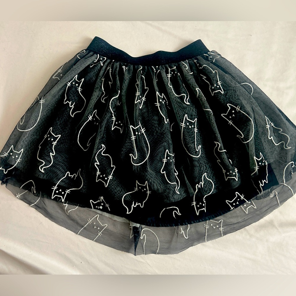 Halloween Ghost Cats Skirt